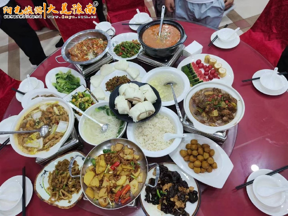 信阳美食团队农家菜-农家地道南湾鱼/信阳菜宴席，团队聚餐特色餐厅预订
